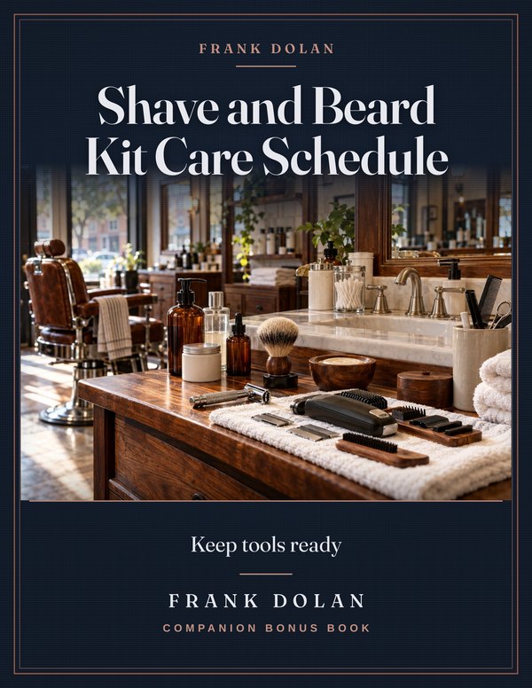 Shave and Beard Kit Care Schedule bonus book cover